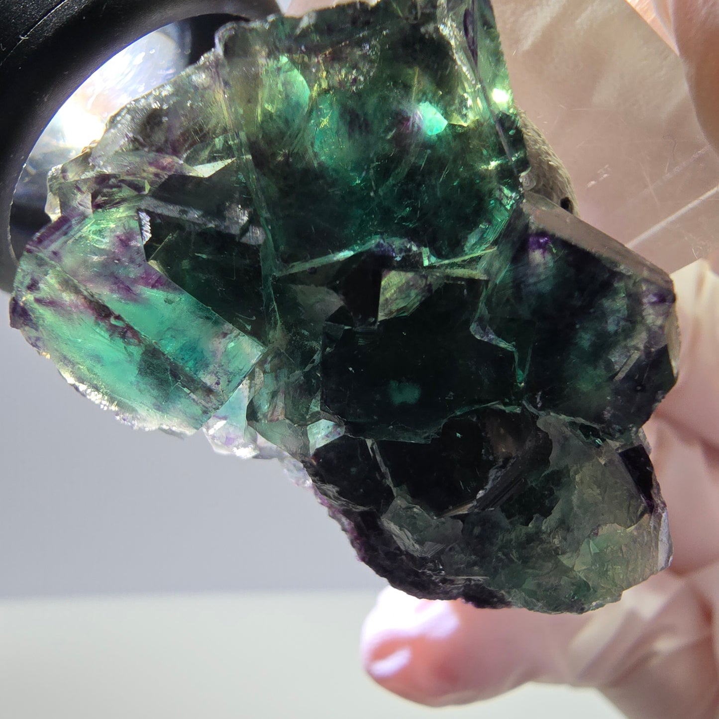 Rare Fluorite Cube Specimen, green purple Okorusu, Namibia 42*25*17mm
