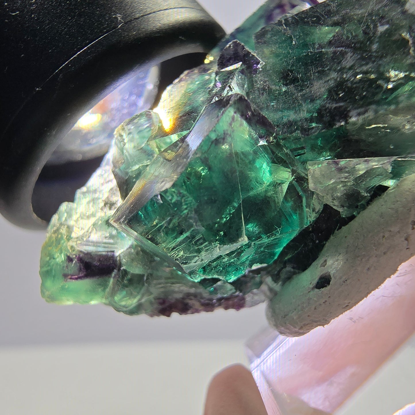 Rare Fluorite Cube Specimen, green purple Okorusu, Namibia 42*25*17mm