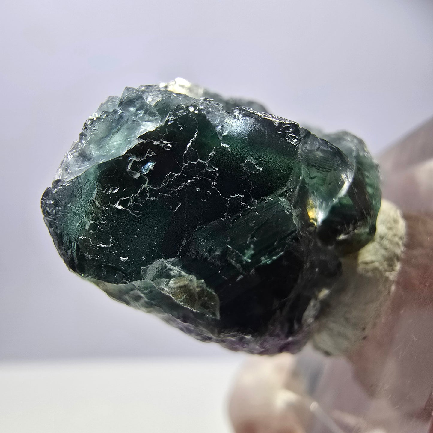 Rare Fluorite Cube Specimen, green purple Okorusu, Namibia 34*23*19mm