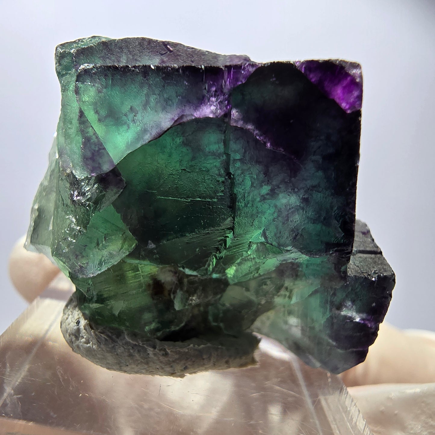 Rare Fluorite Cube Specimen, green purple Okorusu, Namibia 34*32*23mm