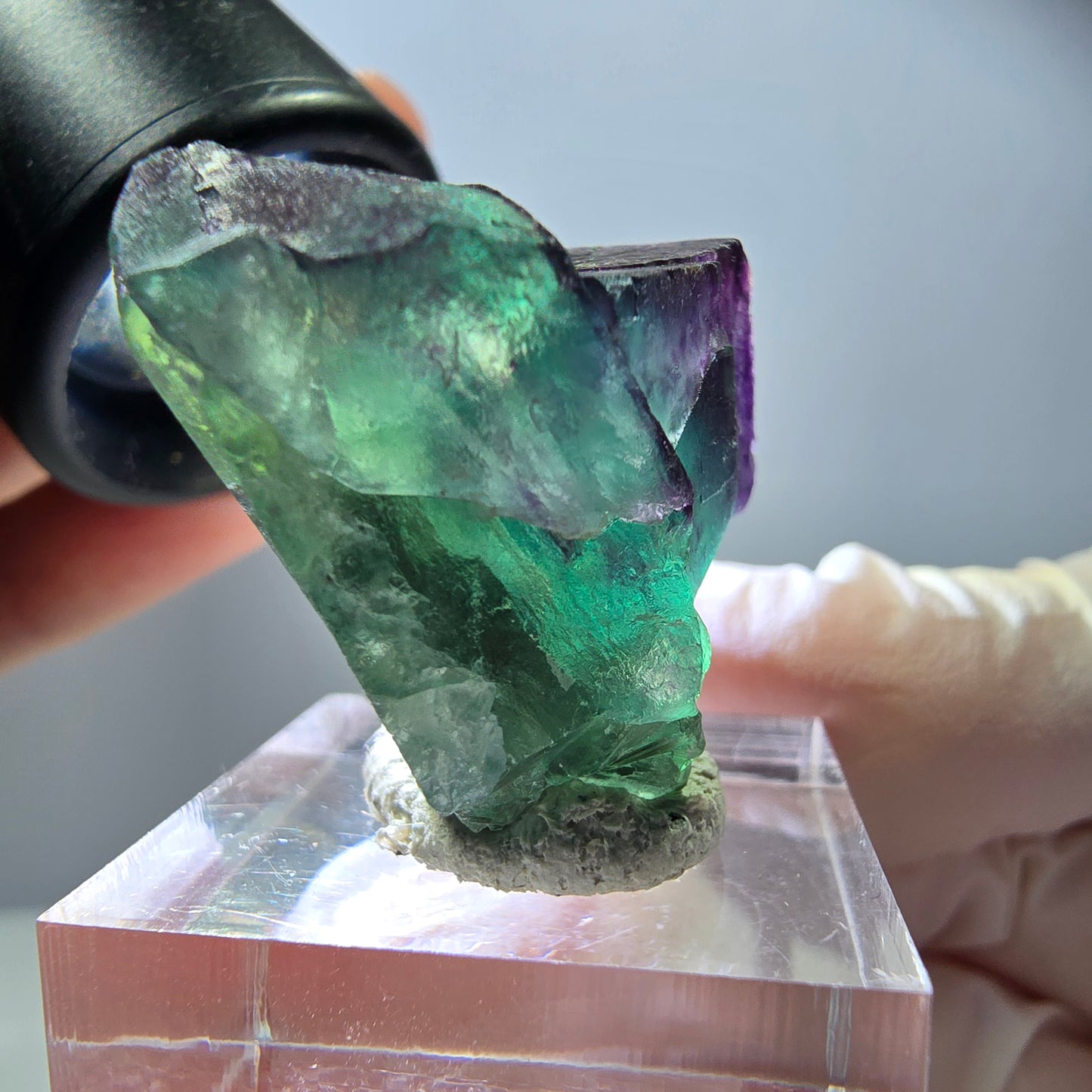 Rare Fluorite Cube Specimen, green purple Okorusu, Namibia 34*32*23mm