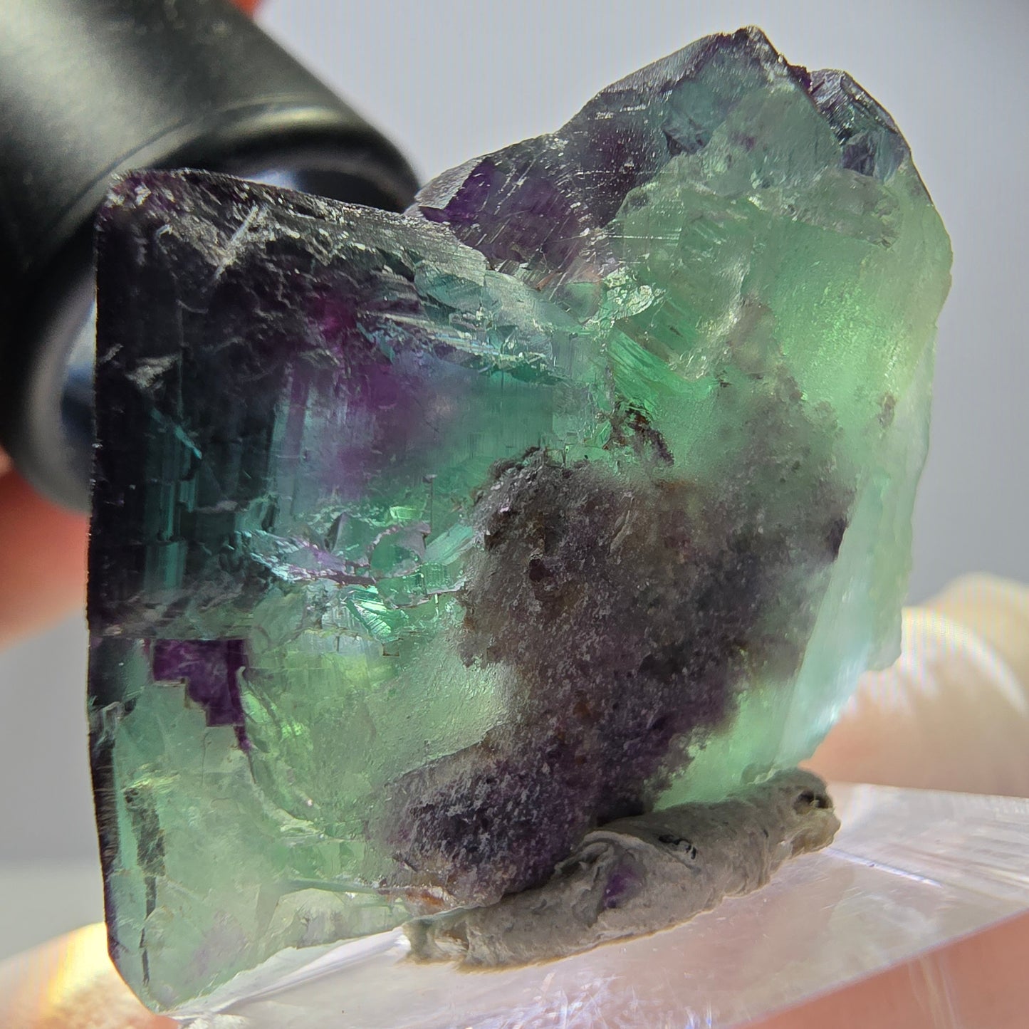 Rare Fluorite Cube Specimen, green purple Okorusu, Namibia 34*32*23mm
