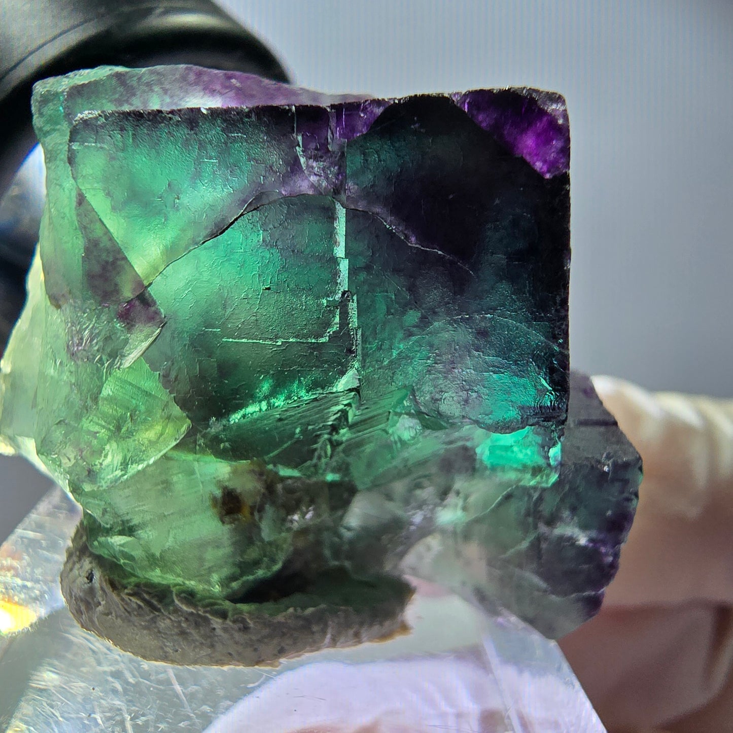 Rare Fluorite Cube Specimen, green purple Okorusu, Namibia 34*32*23mm
