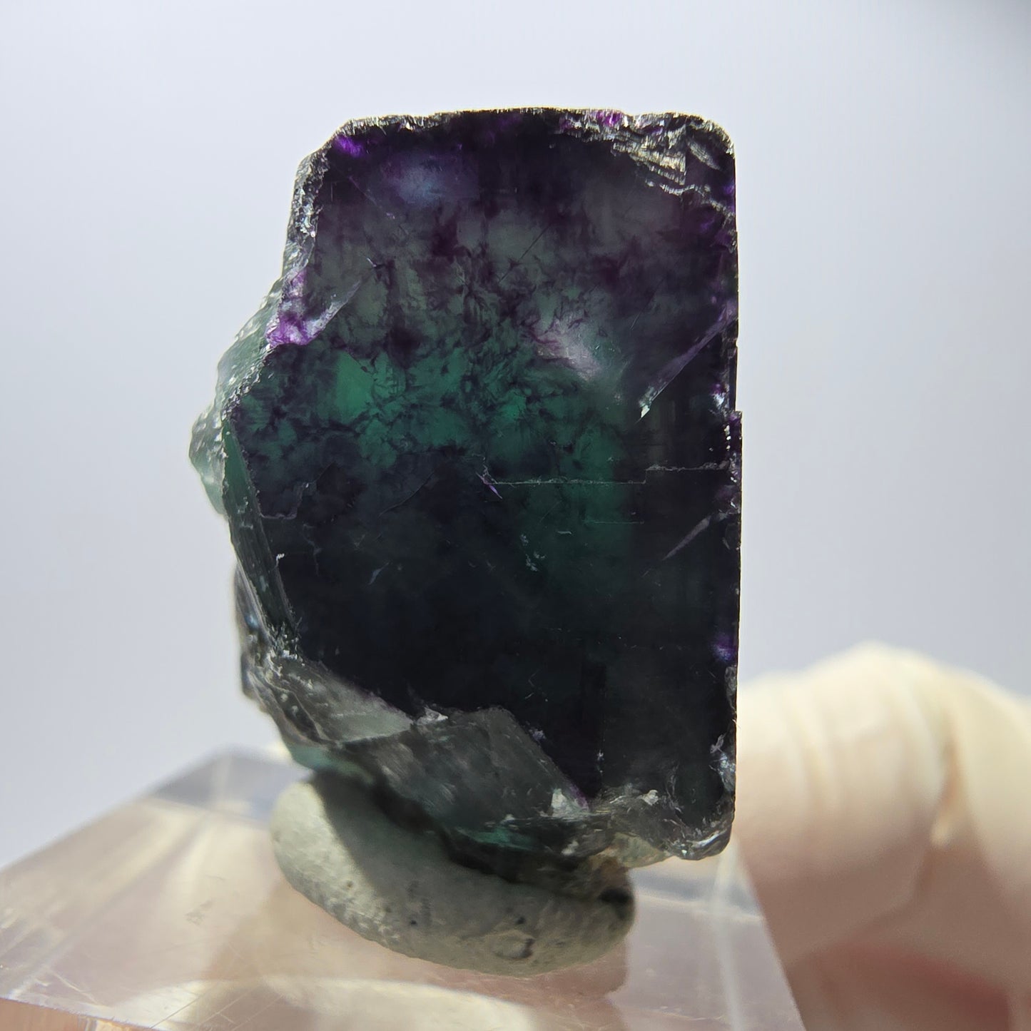 Rare Fluorite Cube Specimen, green purple Okorusu, Namibia 29*24*23mm
