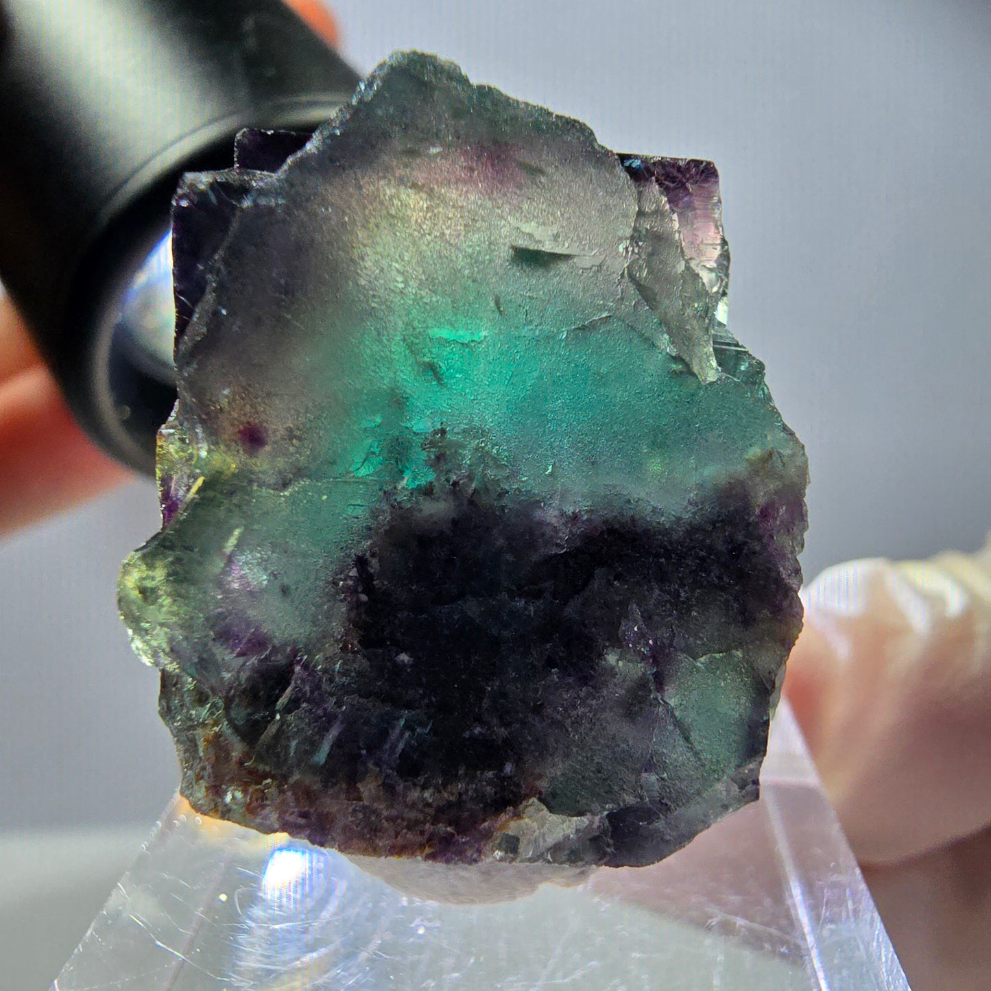 Rare Fluorite Cube Specimen, green purple Okorusu, Namibia 29*24*23mm