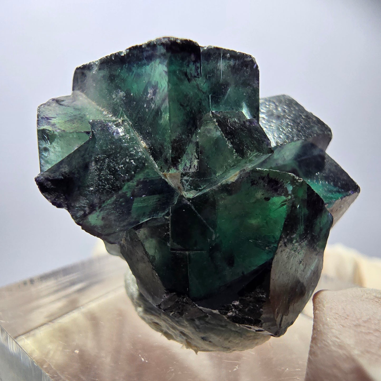 Rare Fluorite Cube Specimen, green purple Okorusu, Namibia 29*23*16mm