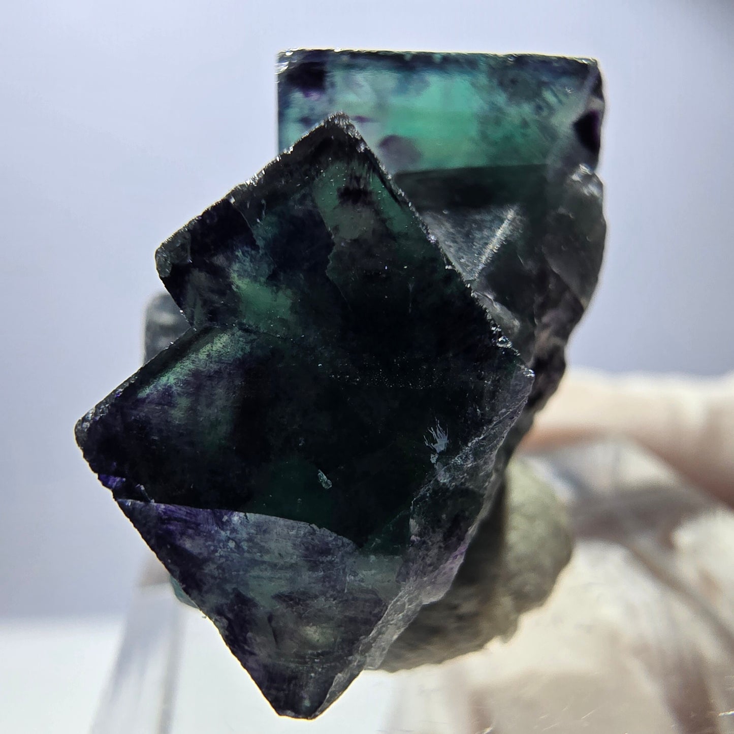 Rare Fluorite Cube Specimen, green purple Okorusu, Namibia 29*23*16mm