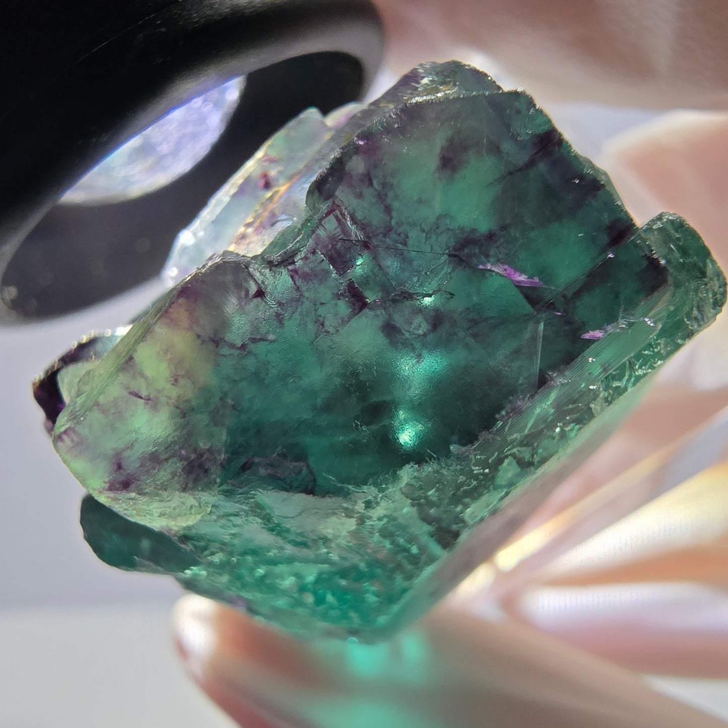 Rare Fluorite Cube Specimen, green purple Okorusu, Namibia 31*28*27mm