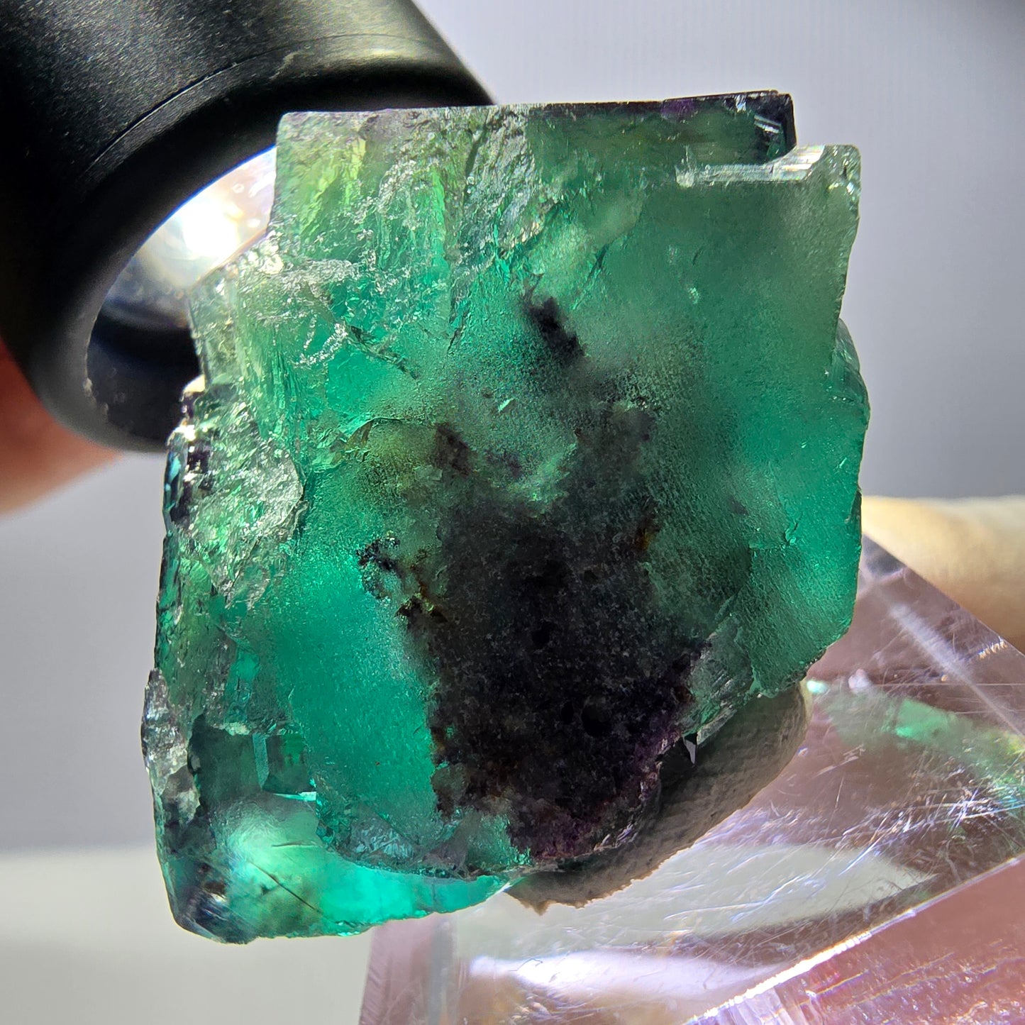 Rare Fluorite Cube Specimen, green purple Okorusu, Namibia 31*28*27mm