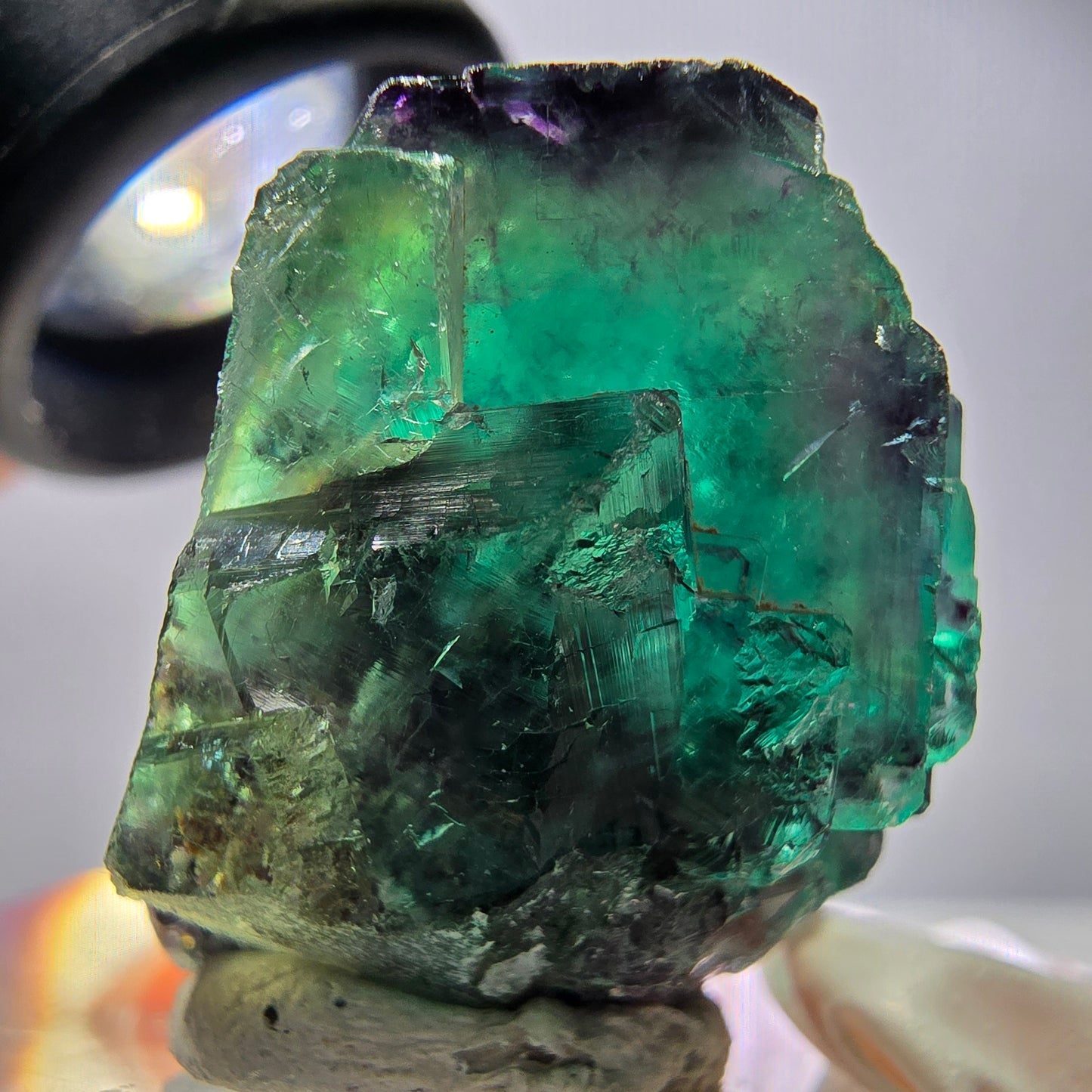 Rare Fluorite Cube Specimen, green purple Okorusu, Namibia 31*28*27mm
