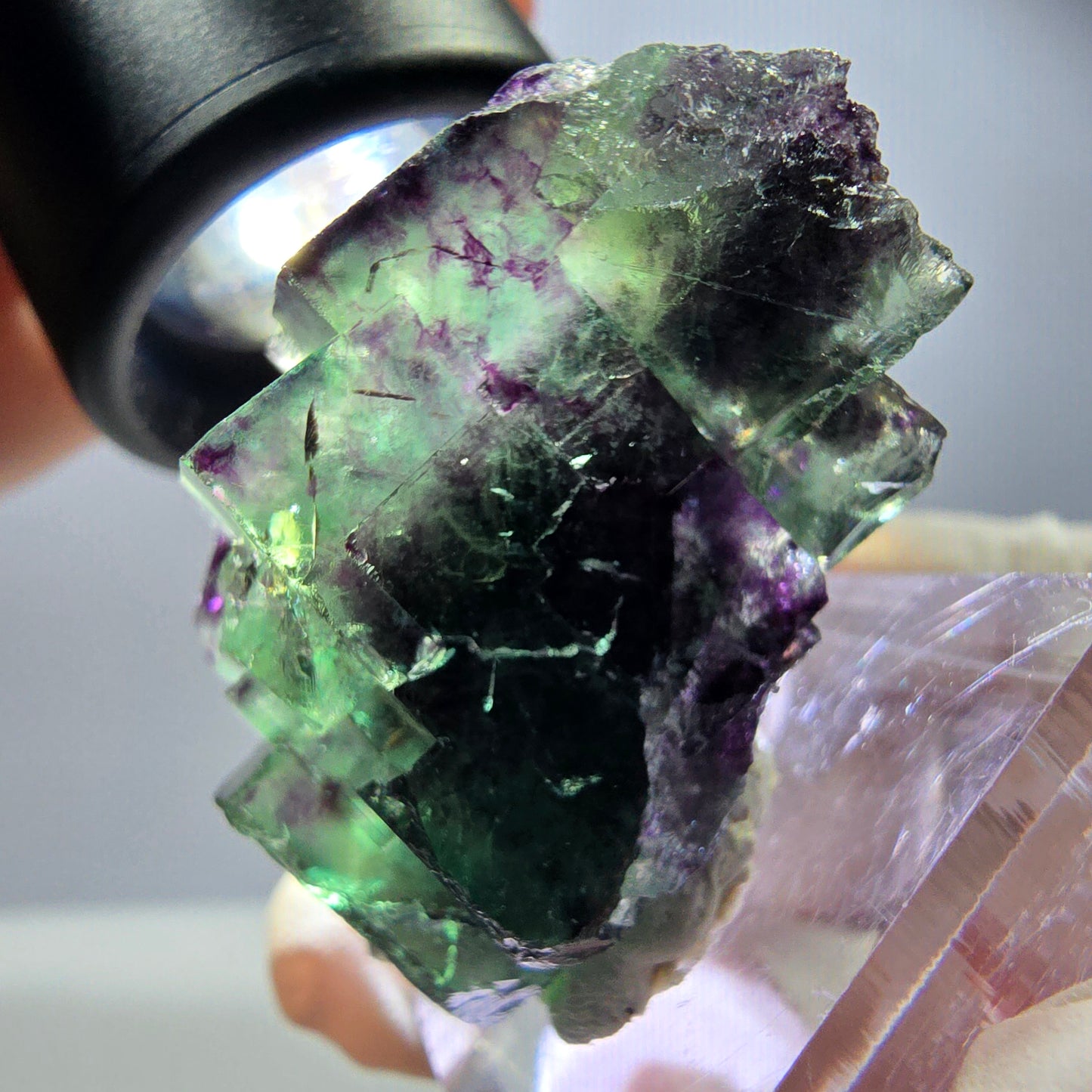 Rare Fluorite Cube Specimen, green purple Okorusu, Namibia 42*24*21mm