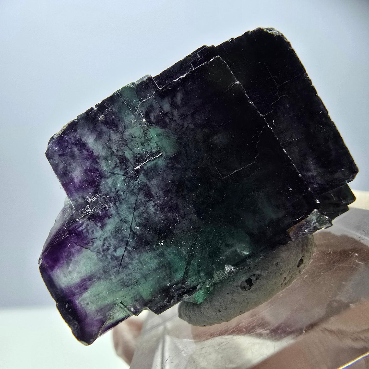 Rare Fluorite Cube Specimen, green purple Okorusu, Namibia 38*23*18mm