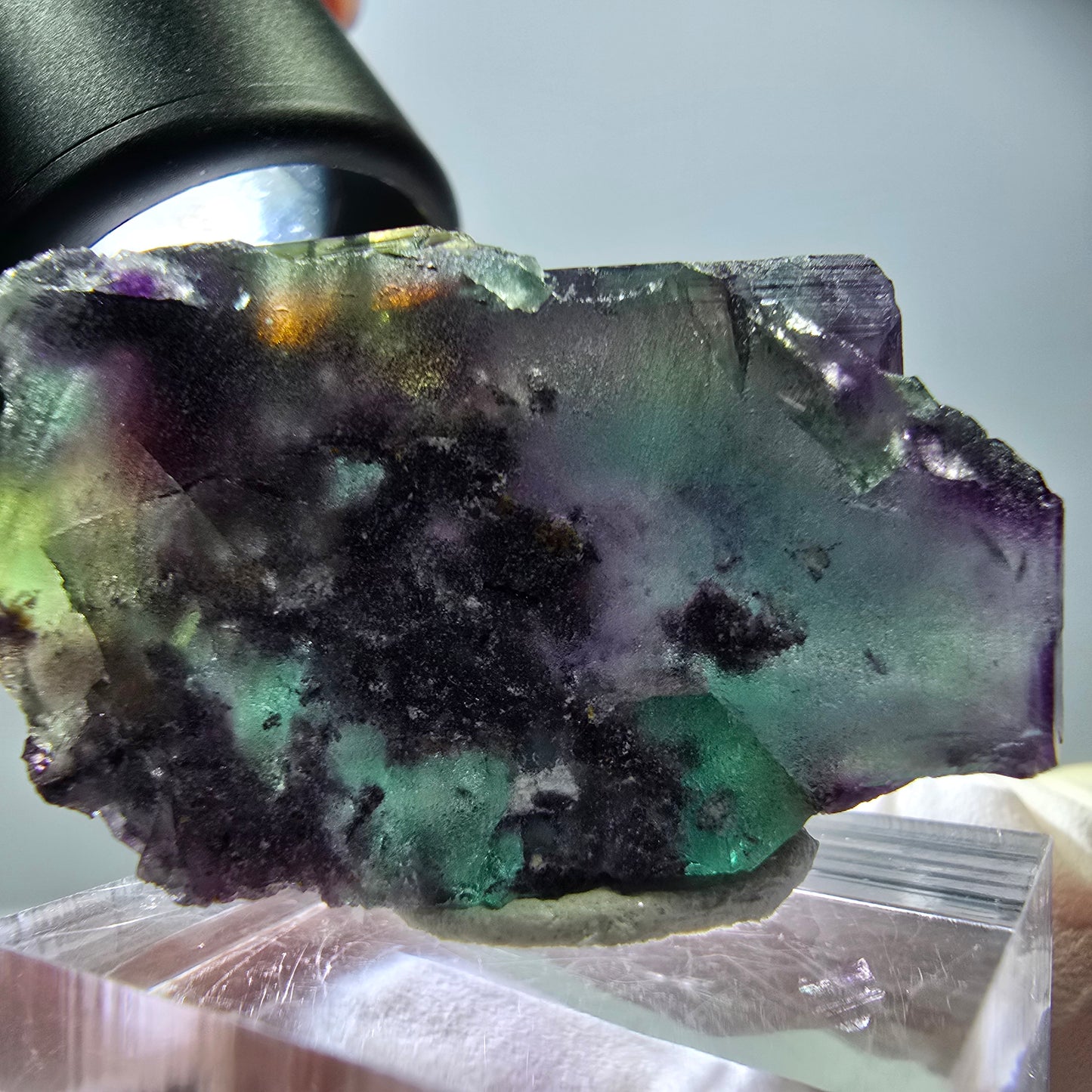 Rare Fluorite Cube Specimen, green purple Okorusu, Namibia 38*23*18mm