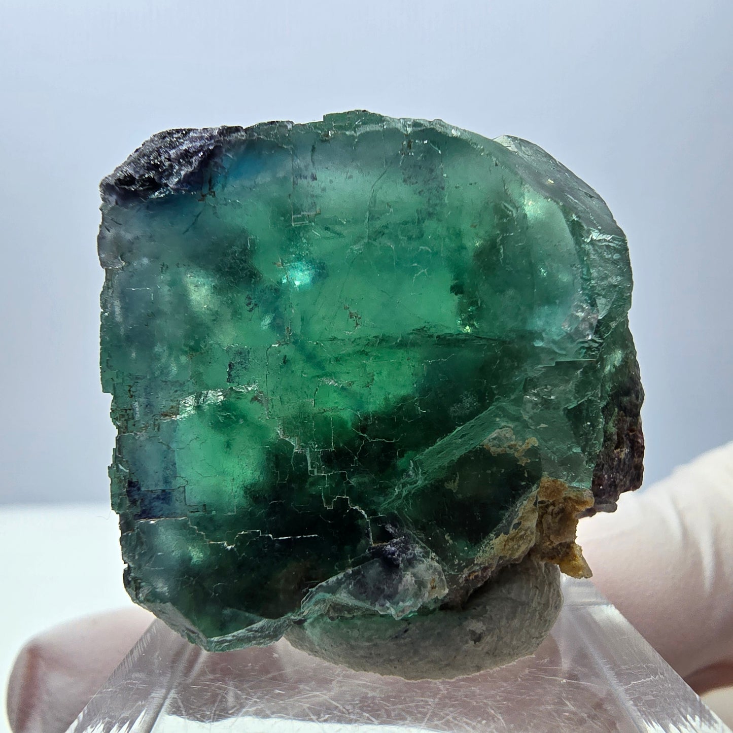 Seltene Fluorit Würfel Stufe, grün lila Okorusu, Namibia 32*28*19mm