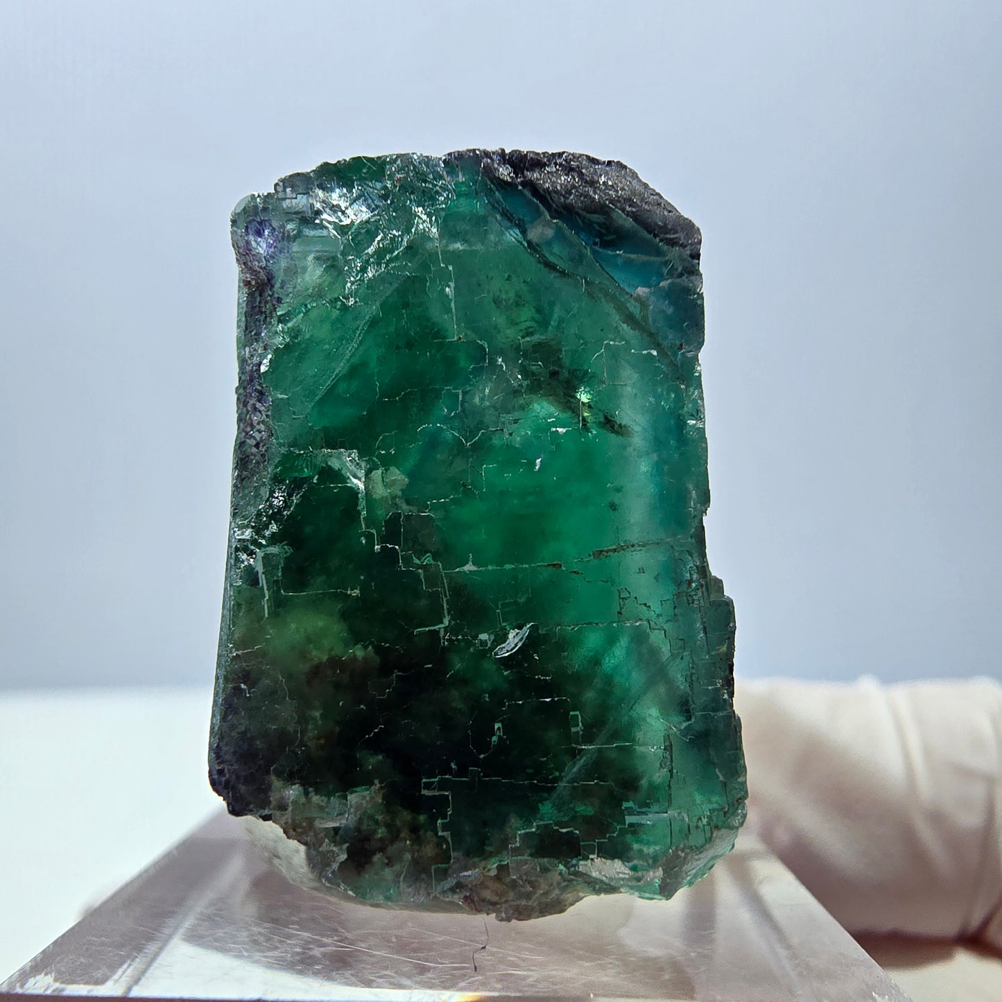 Seltene Fluorit Würfel Stufe, grün lila Okorusu, Namibia 32*28*19mm