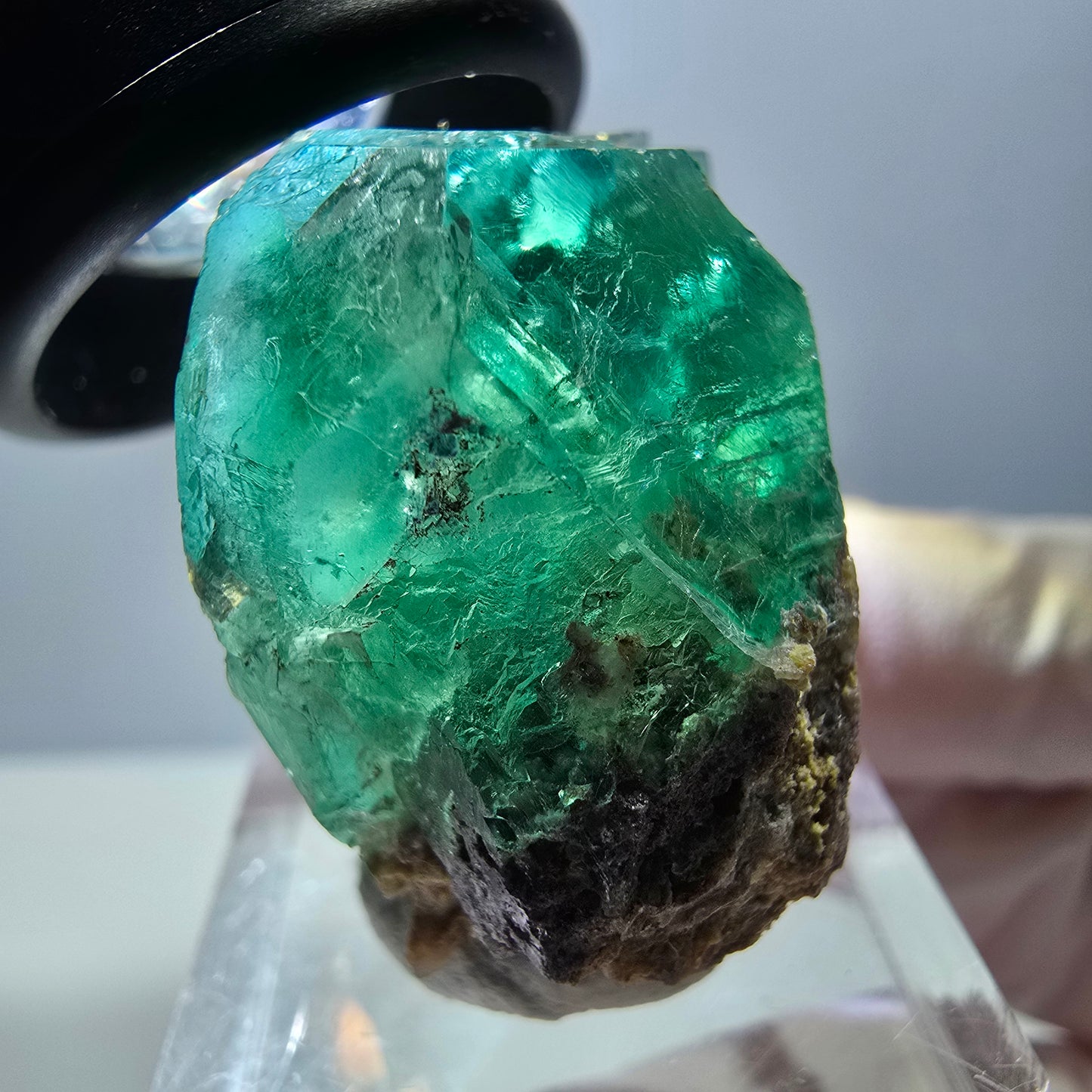 Seltene Fluorit Würfel Stufe, grün lila Okorusu, Namibia 32*28*19mm