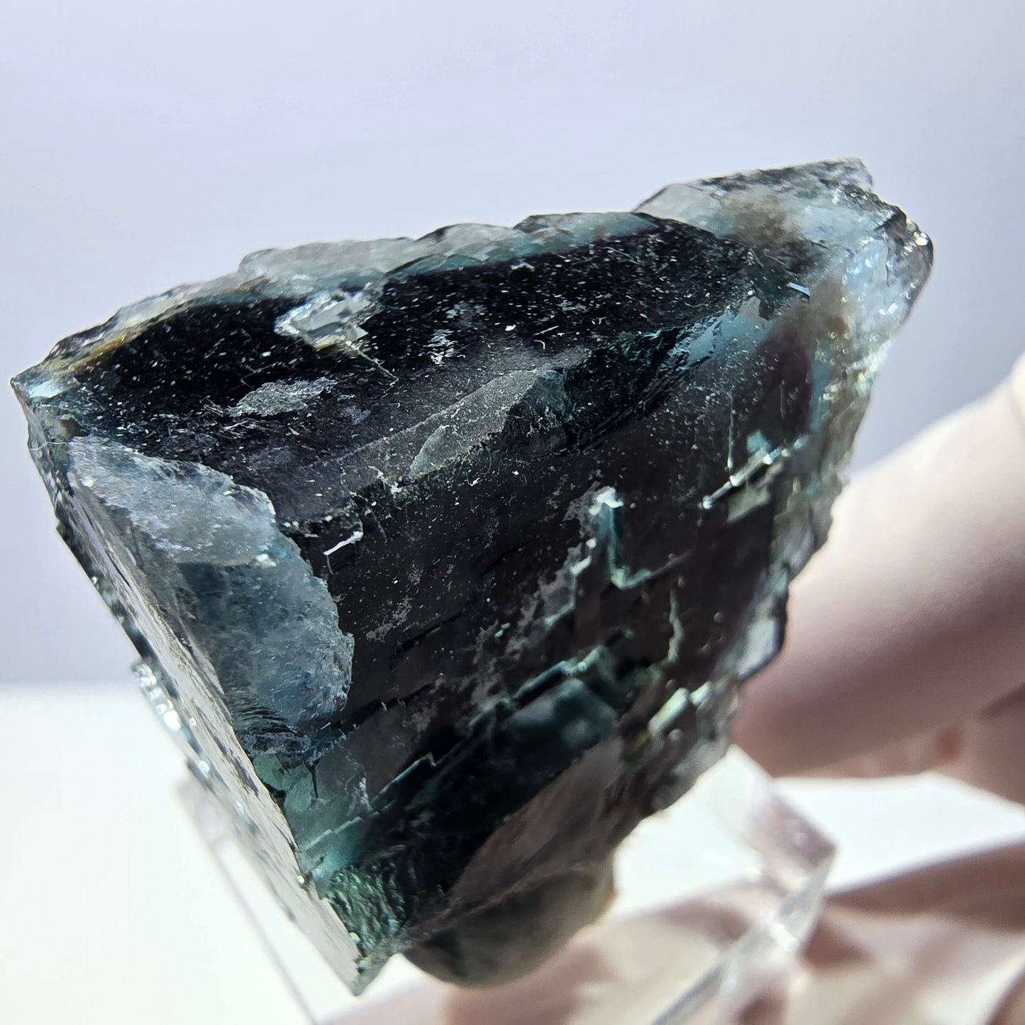 Seltene Fluorit Würfel Stufe, grün lila Okorusu, Namibia 37*34*21mm
