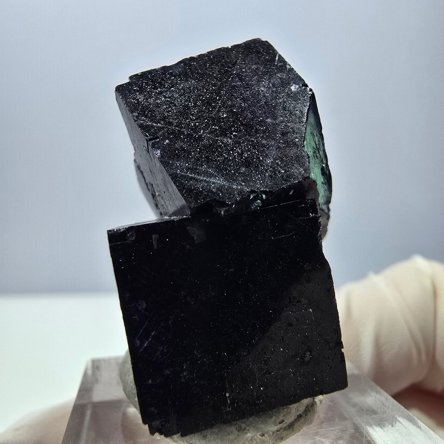 Phantom Fluorit Würfel Stufe grün lila zonal 11:11 Angel Pocket, Namibia 31*22*19mm
