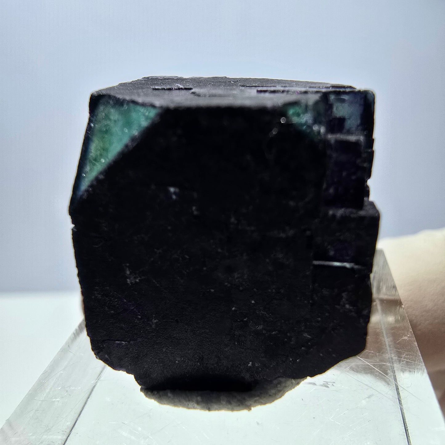 Phantom Fluorit Würfel Stufe grün lila zonal 11:11 Angel Pocket, Namibia 20*19*19mm