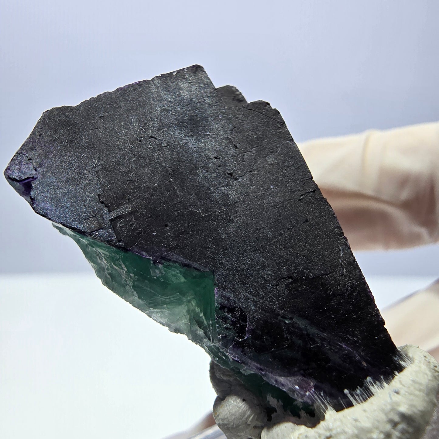 Phantom Fluorit Würfel Stufe grün lila zonal 11:11 Angel Pocket, Namibia 32*25*23mm