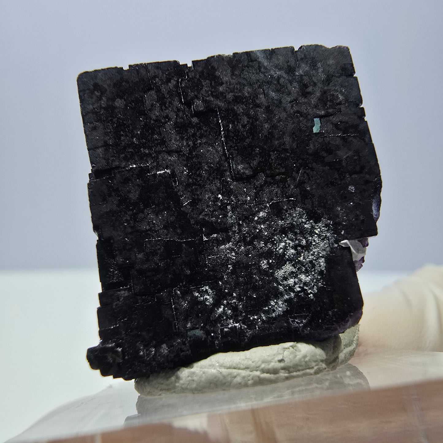 Phantom Fluorit Würfel Stufe grün lila zonal 11:11 Angel Pocket, Namibia 24*22*22mm