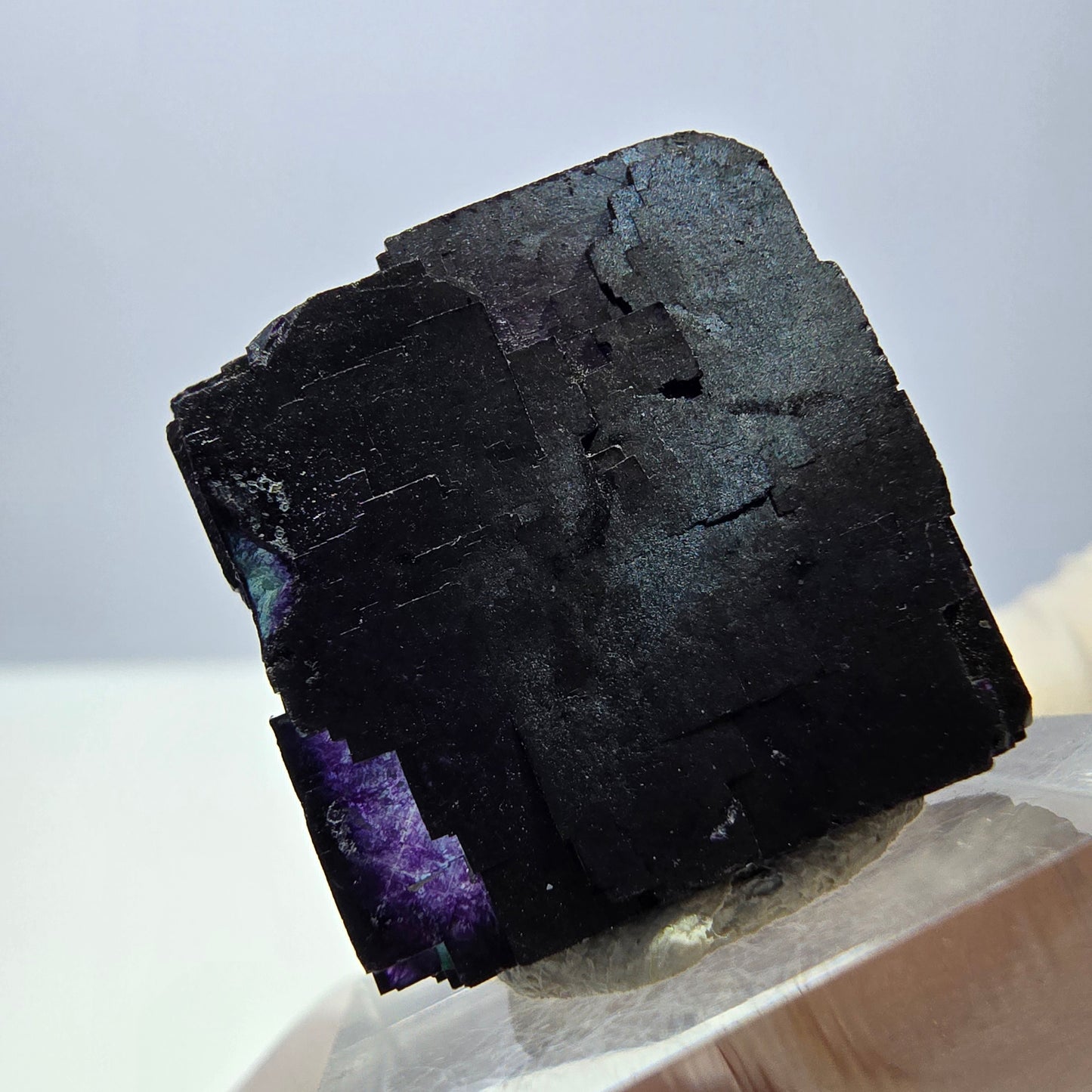 Phantom Fluorit Würfel Stufe grün lila zonal 11:11 Angel Pocket, Namibia 22*22*20mm