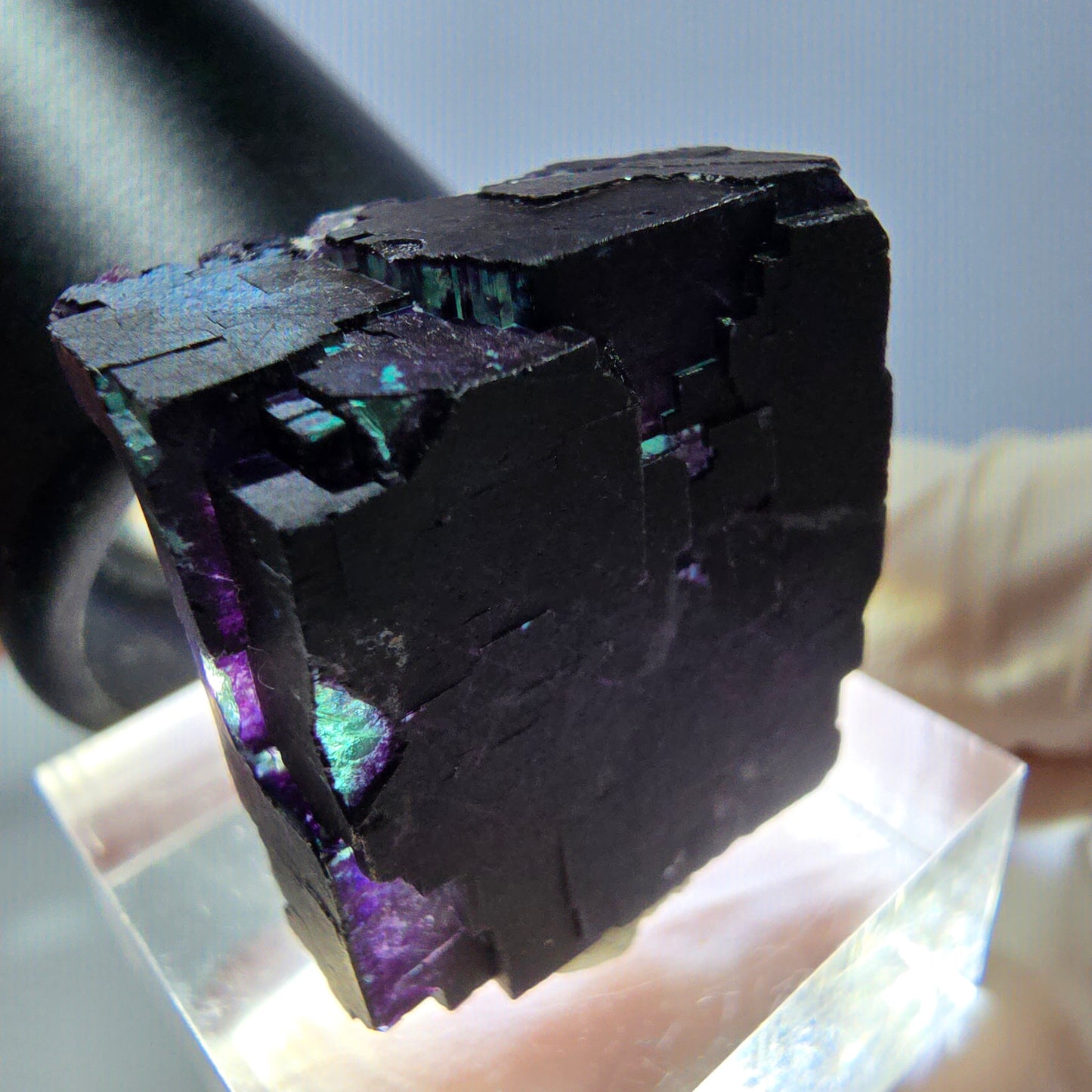 Phantom Fluorit Würfel Stufe grün lila zonal 11:11 Angel Pocket, Namibia 22*22*20mm