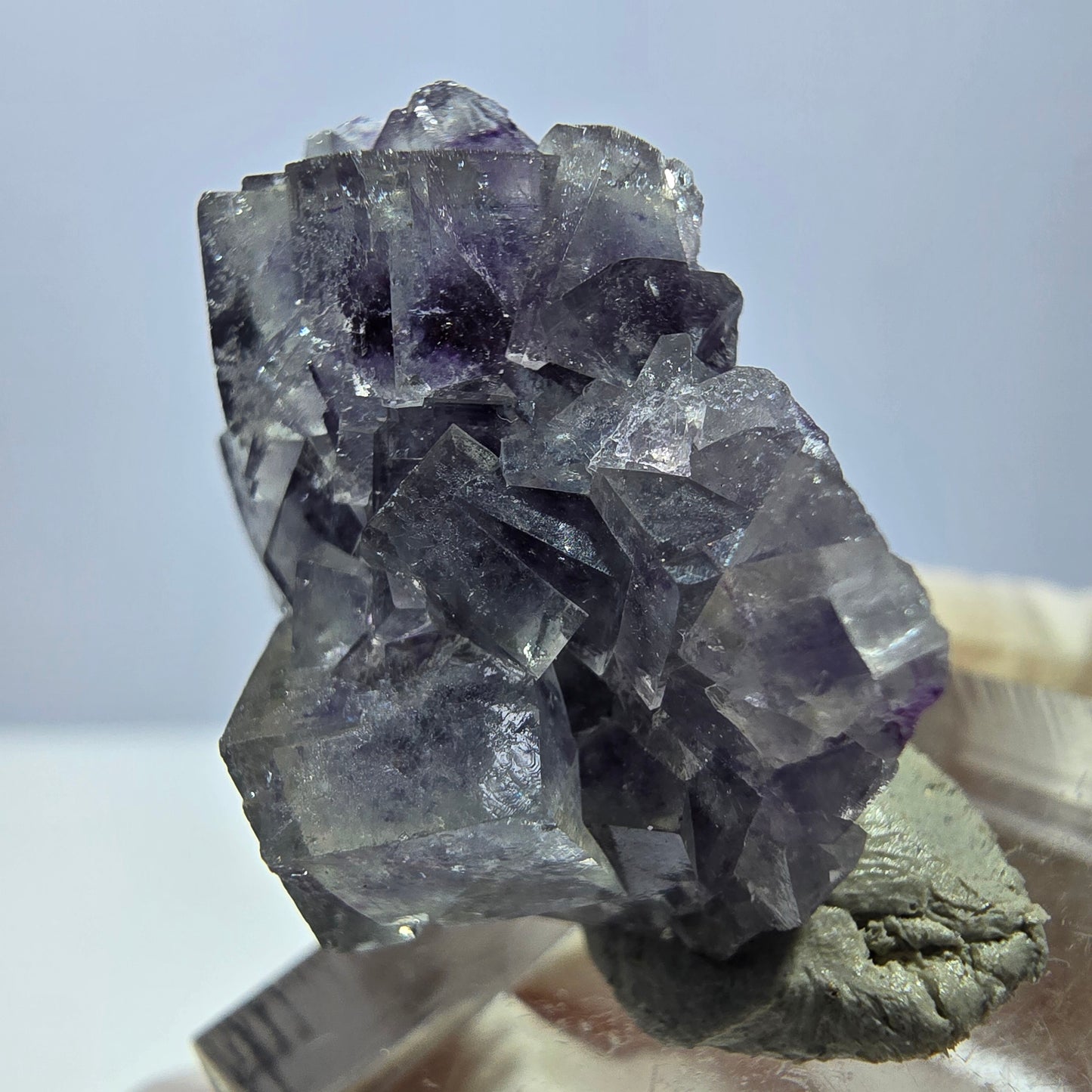 Phantom Fluorit Würfel Stufe, grün lila Okorusu, Namibia 27*21*17mm