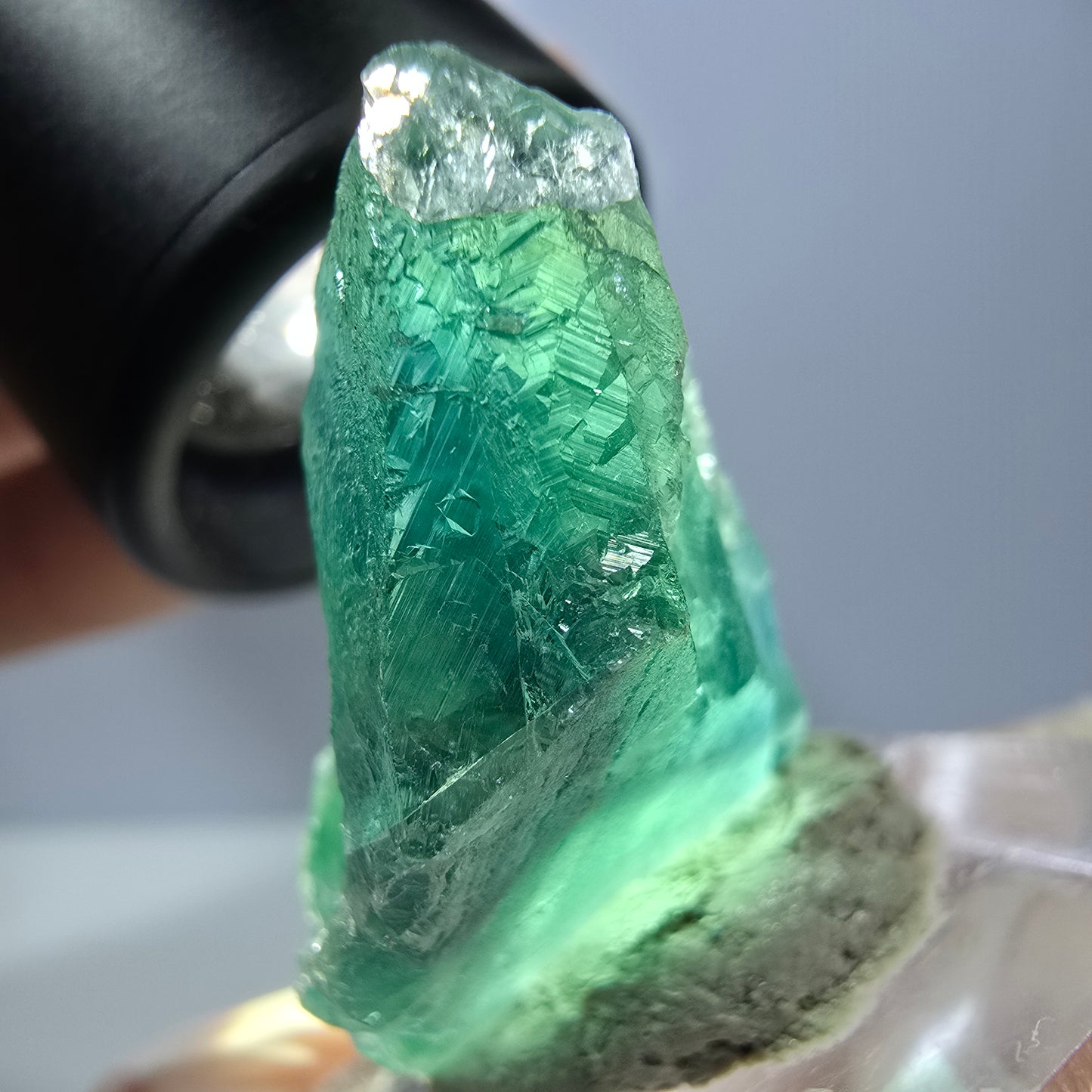 Rare spécimen de cube de fluorite fantôme, vert Okorusu, Namibie 35 x 27 x 20 mm
