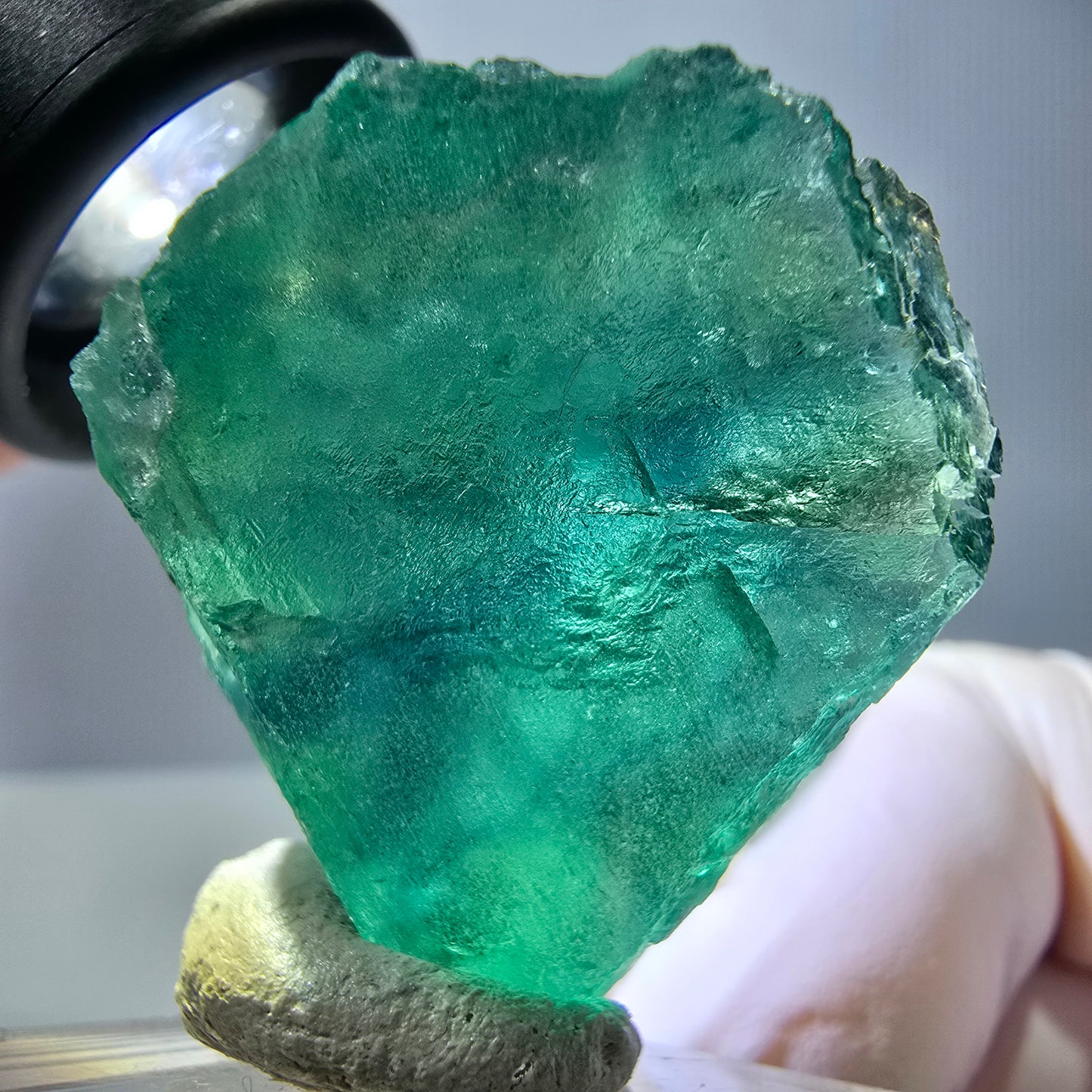 Klarer Phantom Fluorit Würfel parkettiert, grün Okorusu, Namibia 38*25*25mm