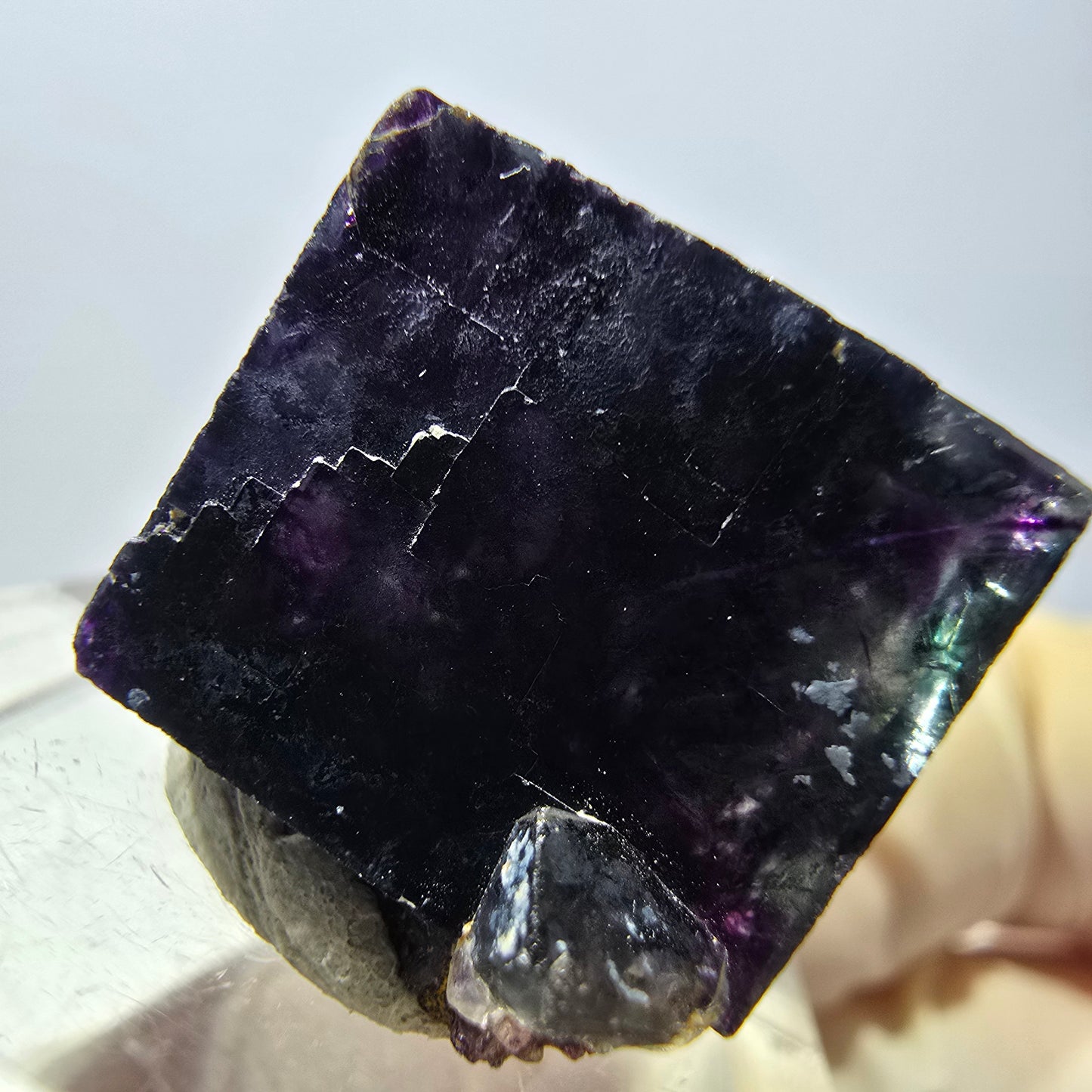 Phantom Fluorit Würfel parkettiert, grün lila Okorusu, Namibia 16*16*16mm