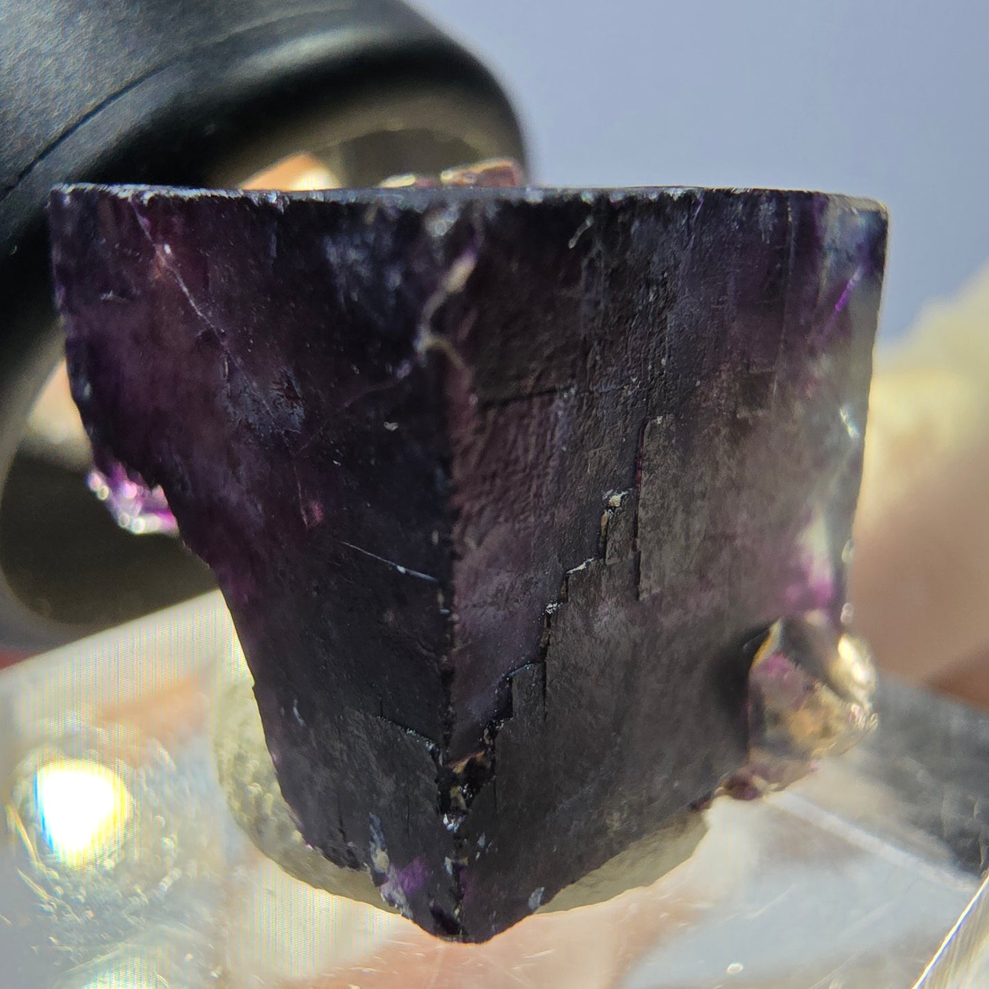 Phantom Fluorit Würfel parkettiert, grün lila Okorusu, Namibia 16*16*16mm