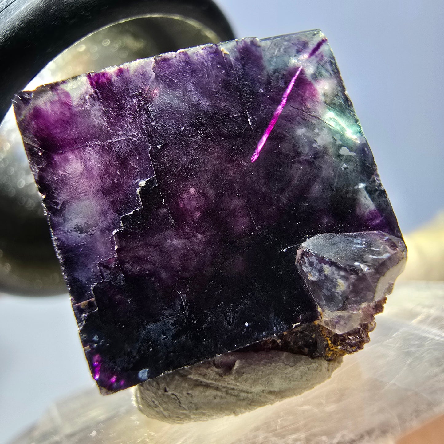 Phantom Fluorit Würfel parkettiert, grün lila Okorusu, Namibia 16*16*16mm