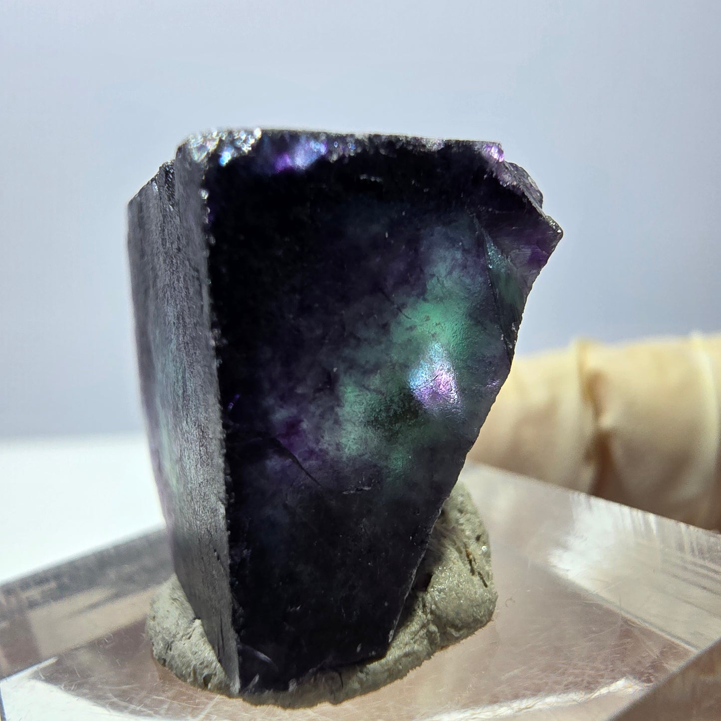 Phantom Fluorit Würfel parkettiert, grün lila Okorusu, Namibia 20*18*16mm