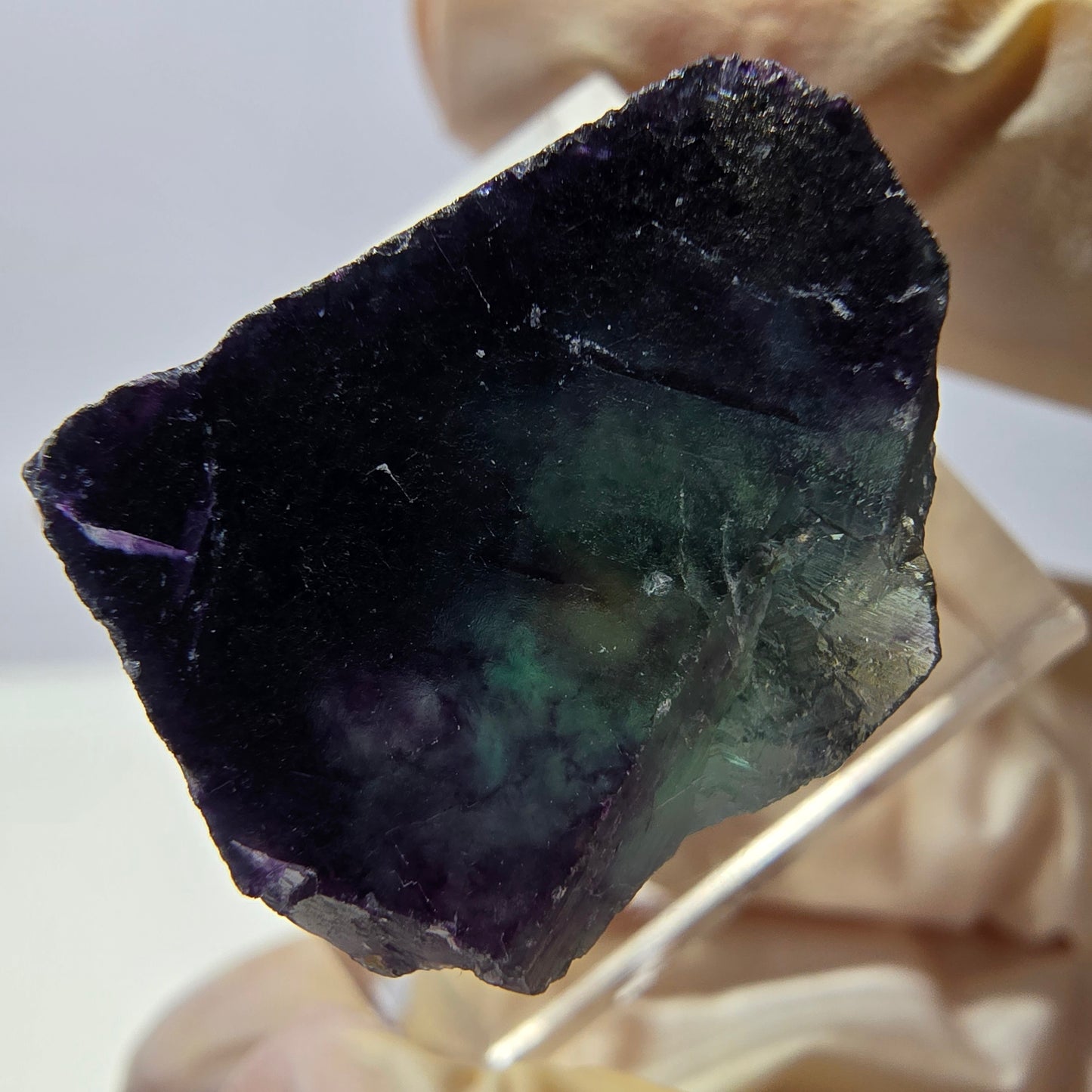 Phantom Fluorit Würfel parkettiert, grün lila Okorusu, Namibia 20*18*16mm
