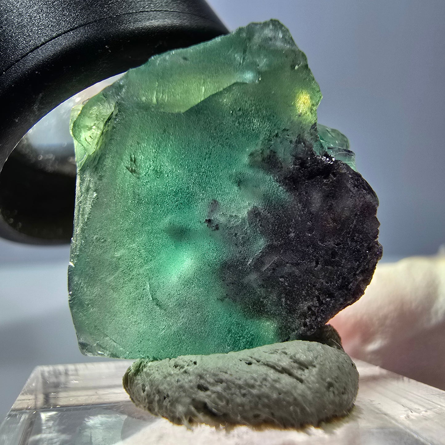 Phantom Fluorit Würfel parkettiert, grün lila Okorusu, Namibia 22*22*11mm