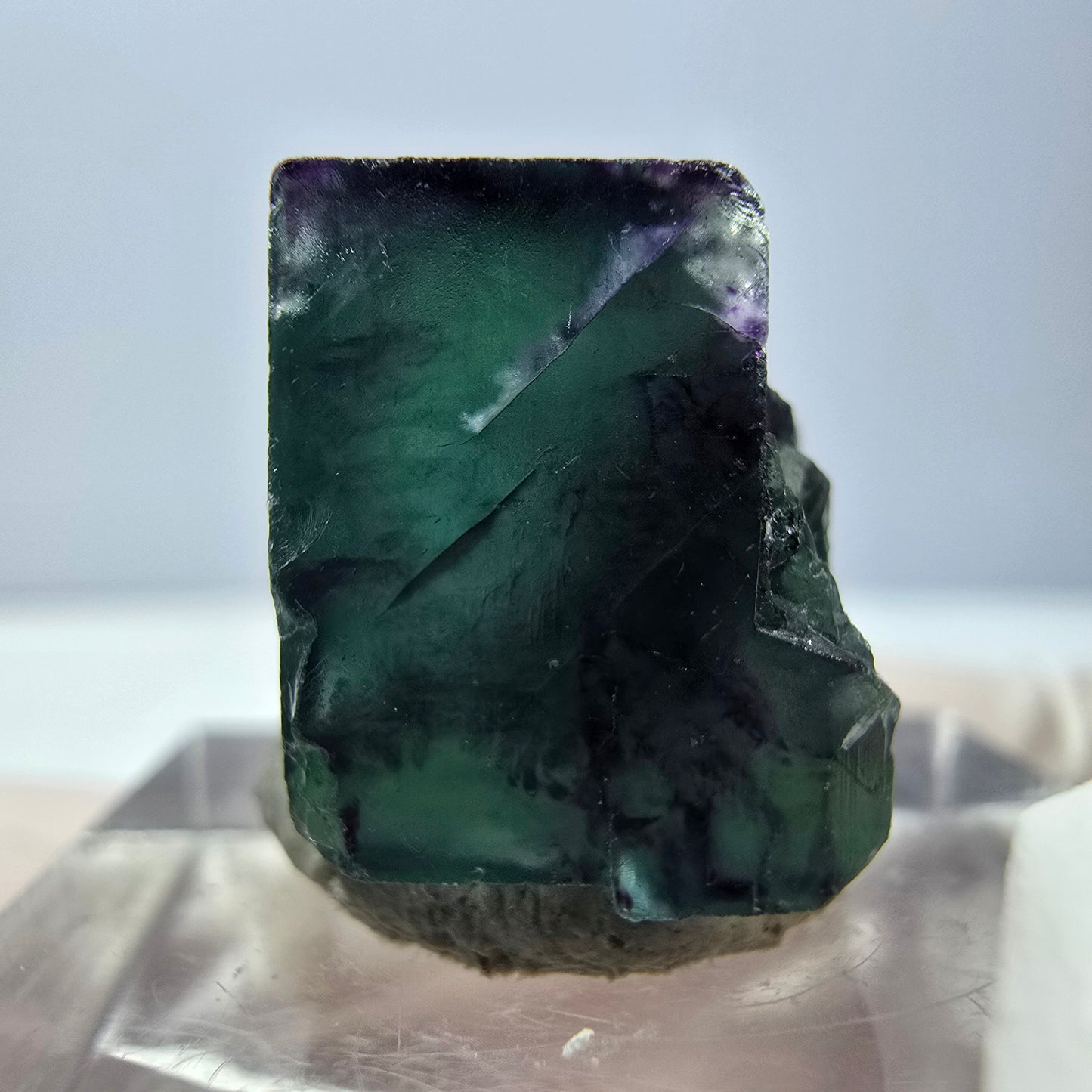 Phantom Fluorit Würfel parkettiert, grün lila Okorusu, Namibia 15*15*12mm