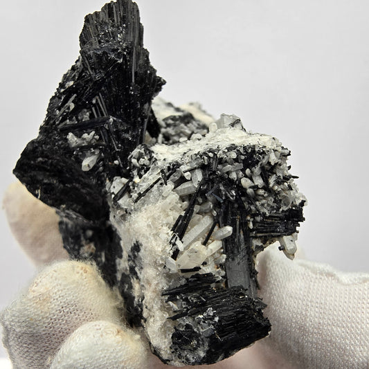 Seltene Schörl Turmalin, Quarz Stufe Erongo, Namibia 74*54*52mm Sammlung