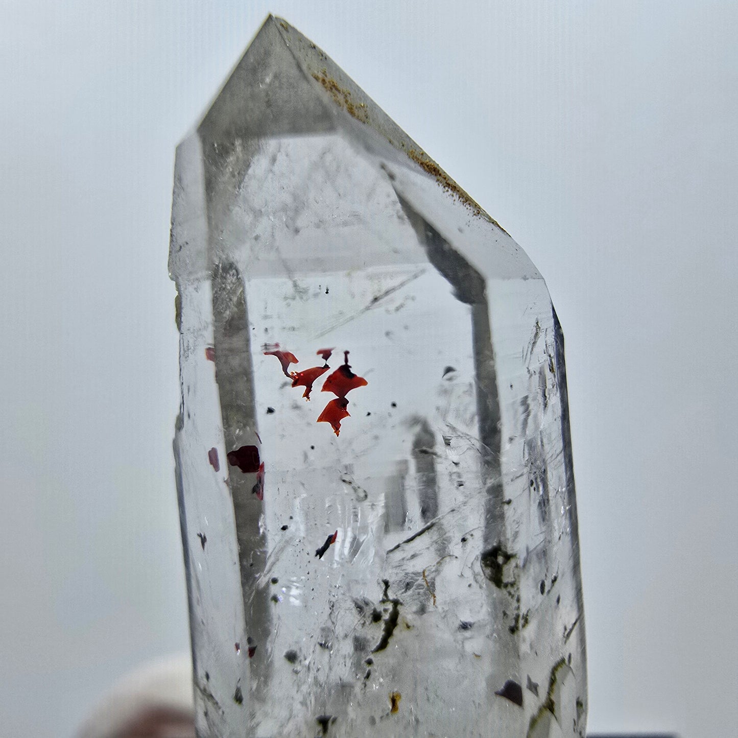 Quartz clair Harlequin Point Streep Mine, Goboboseb, Namibie 28 x 11 x 10 mm