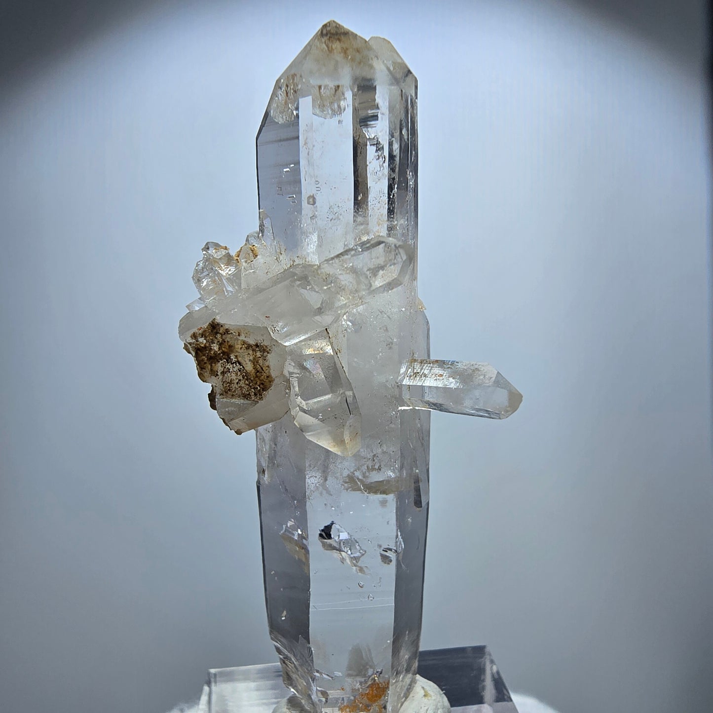 Enhydro Smoky Quartz Lemurian Scepter Valentine Pocket Goboboseb Namibia 58*26*16mm