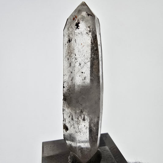 Sceptre de poche Saint-Valentin en quartz fumé fantôme squelette, Namibie 53 x 13 x 9 mm