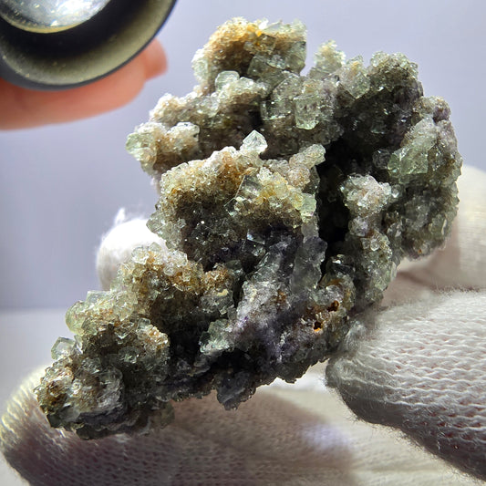 Rare spécimen de cube de fluorite fantôme, vert Okorusu, Namibie 53 x 35 x 23 mm