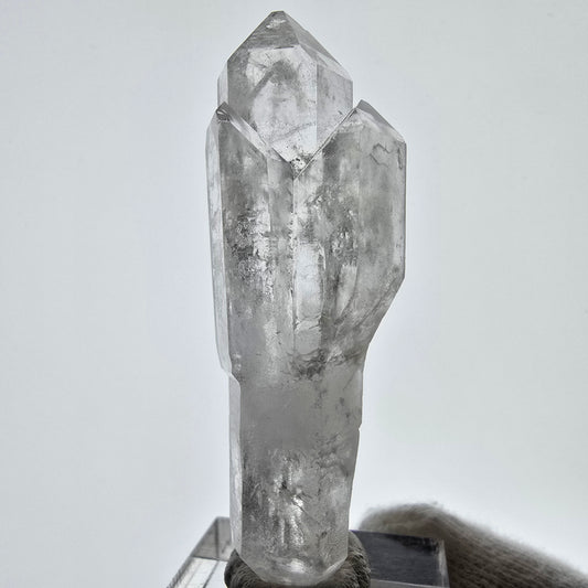 Sceptre de poche Saint-Valentin en quartz fumé fantôme squelette, Namibie 61 x 20 x 16 mm