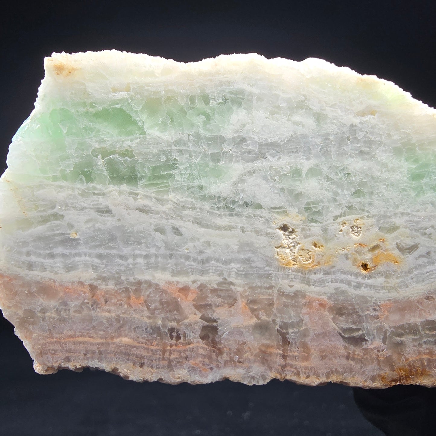 Schöner Fluorit Anschnitt grün rot 114*39*15mm Unbekannt Mineraliensammlung