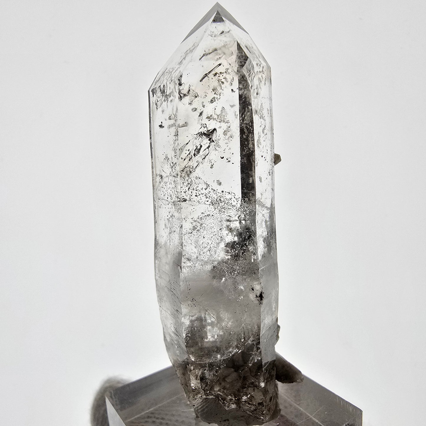 Sceptre DT en quartz fumé squelette Enhydro, 1 pochette bulle Saint-Valentin, Namibie 60 x 20 x 15 mm
