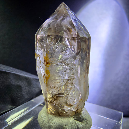 Klarer Phantom Rauchquarz Doppelender Kristall 30*13*13mm aus Goboboseb Namibia