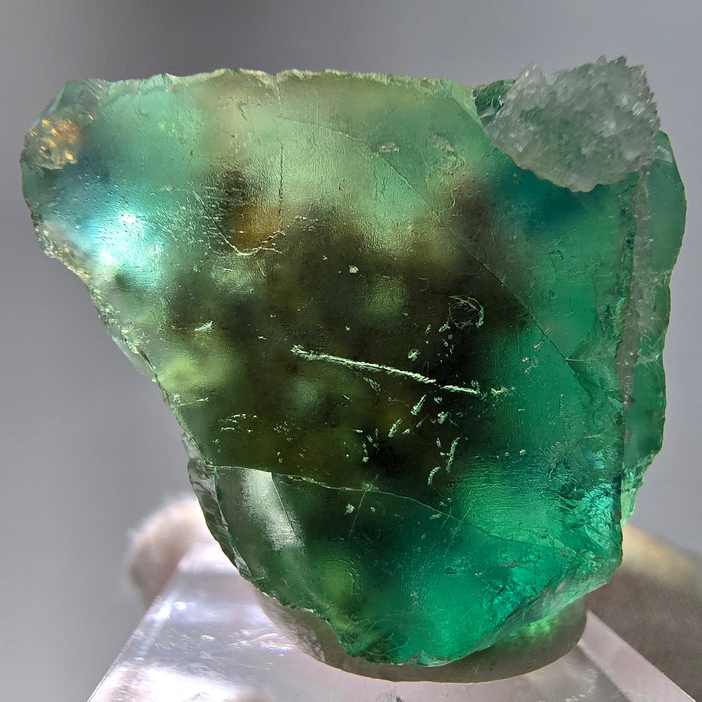 Klare Phantom Fluorit Würfel Stufe grün Okorusu, Namibia 45*38*30mm Sammlung
