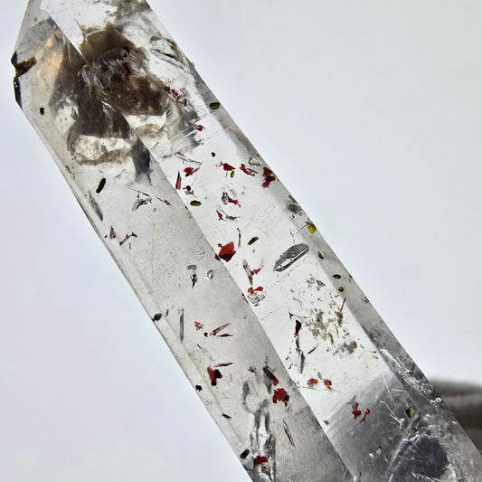Montre de poche Harlequin Phantom en quartz fumé, pointe squelette, Saint-Valentin, Namibie, 52 x 15 x 10 mm