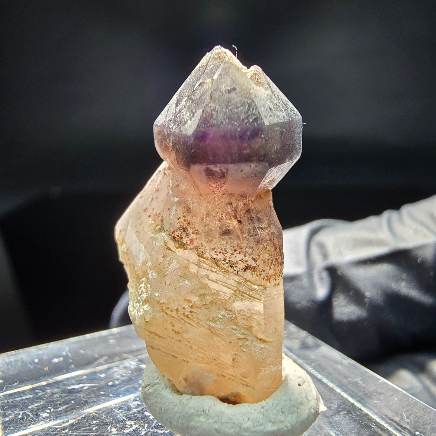 Schöne Phantom Amethyst Zepter Spitze Brandberg, Namibia 25*18*13mm Sammlung