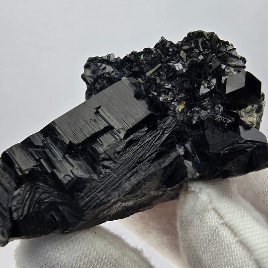 Seltene Schörl Turmalin, Hyalit Stufe Erongo, Namibia 50*36*25mm Sammlung